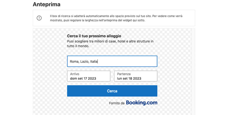 Strumenti affiliate booking